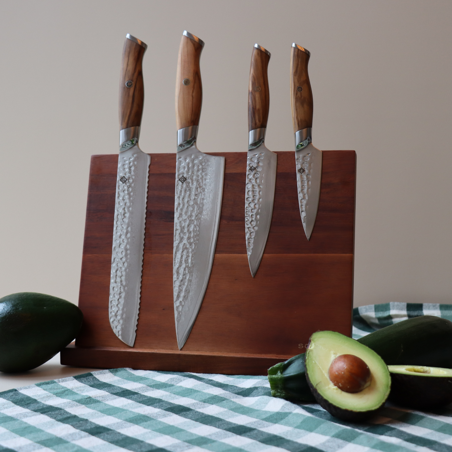 Magnetisch messenblok van Acacia hout