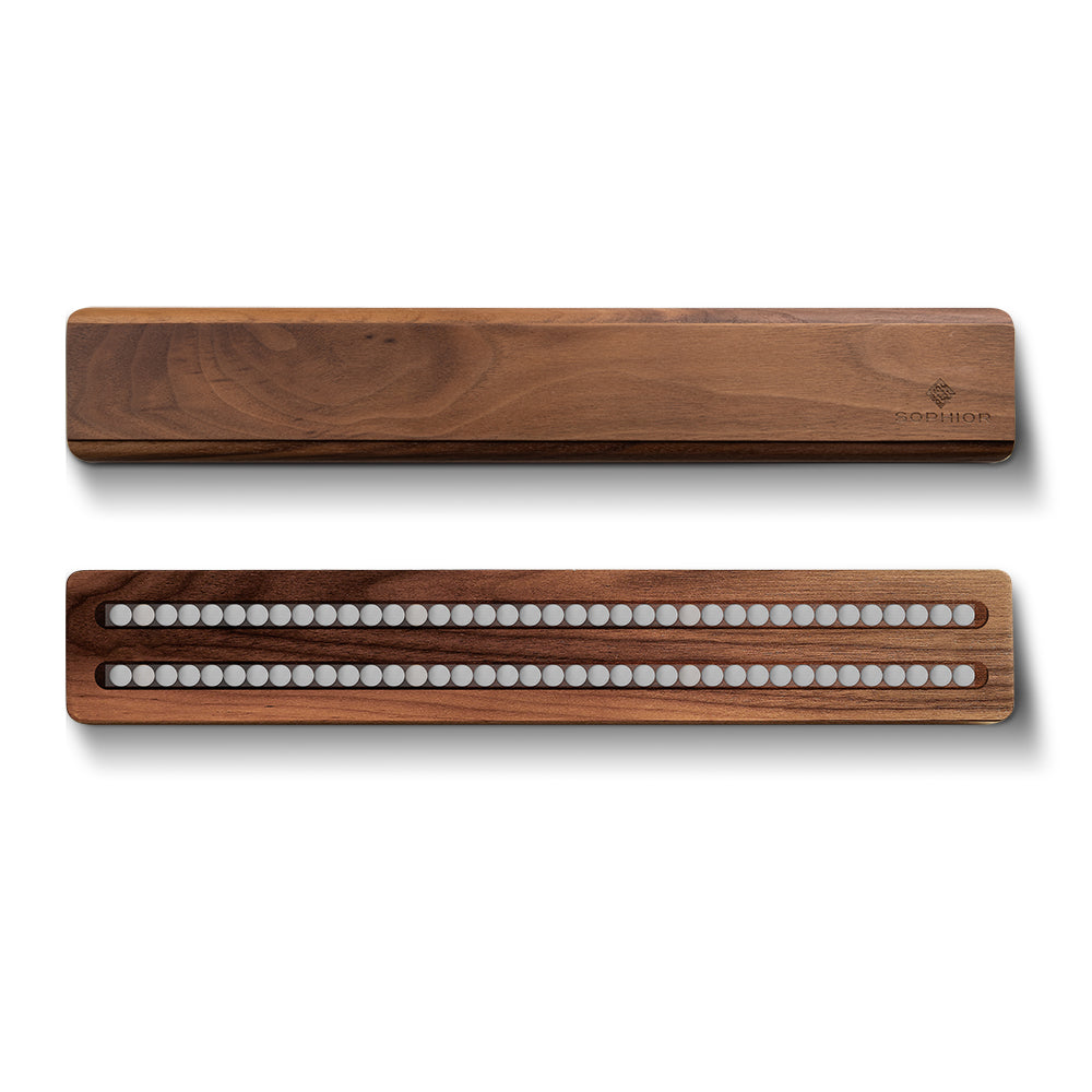 Messenblok magneetstrip van Acacia hout