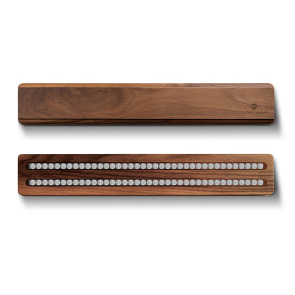 Messenblok magneetstrip van Acacia hout