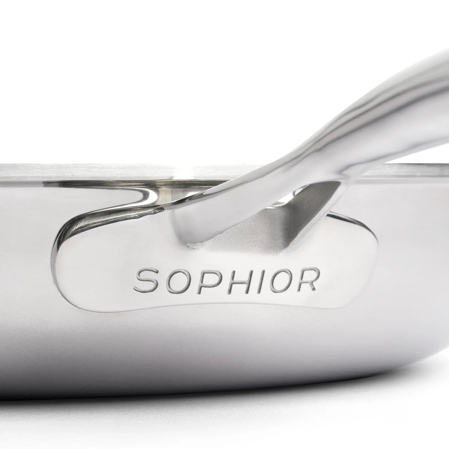 RVS koekenpan 24 cm - 3-laags met dikke bodem (3,5 mm)