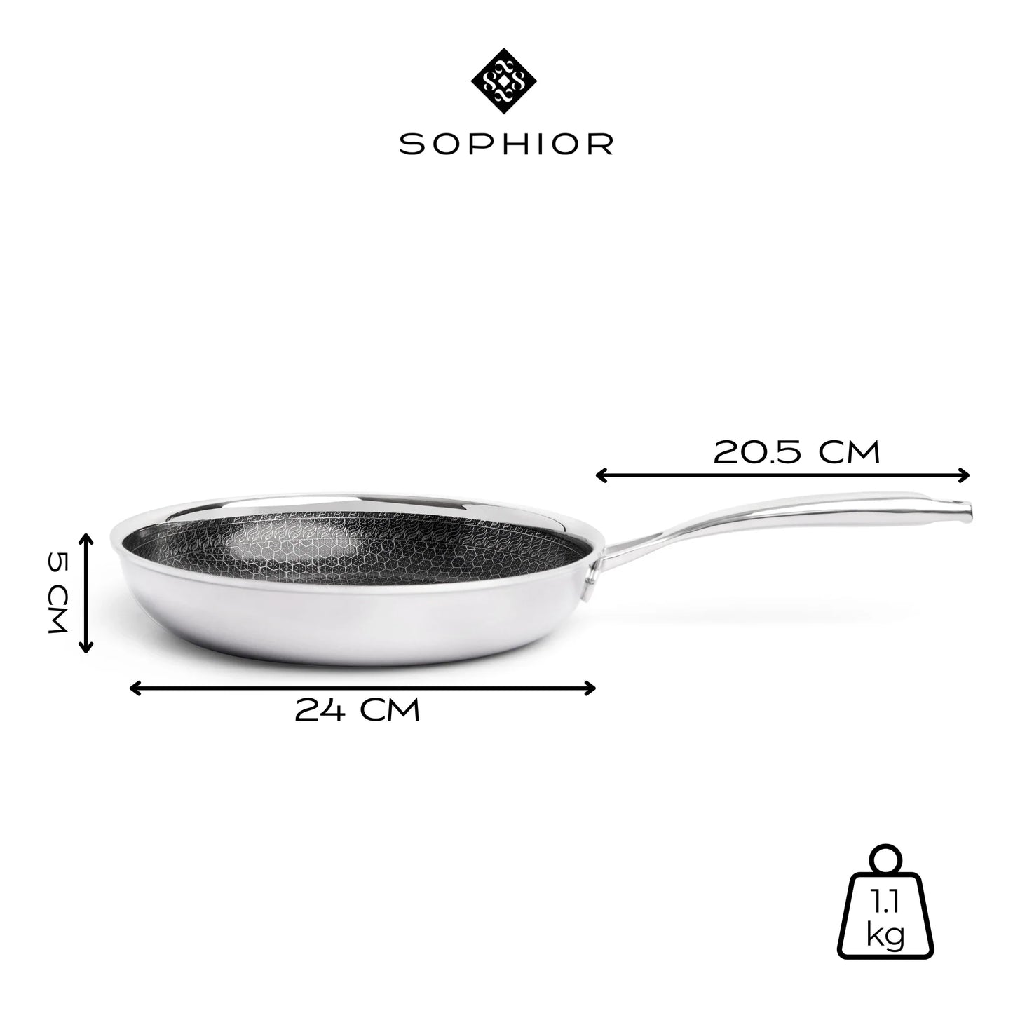 Hybride Koekenpan 24cm - PFAS-vrij