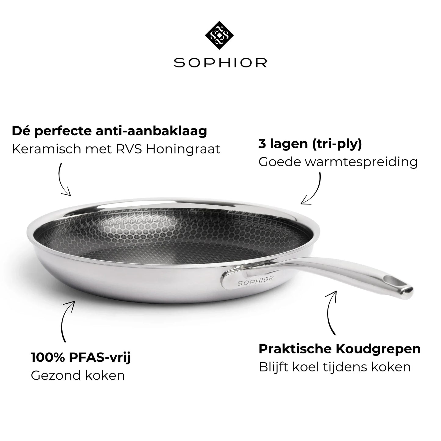 Hybride Koekenpan 28cm - PFAS-vrij