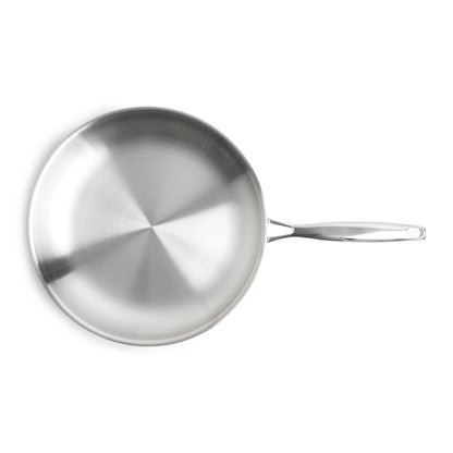 RVS koekenpan 28 cm - 3-laags met dikke bodem (3,5 mm)