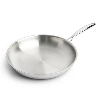 RVS koekenpan 28 cm - 3-laags met dikke bodem (3,5 mm)