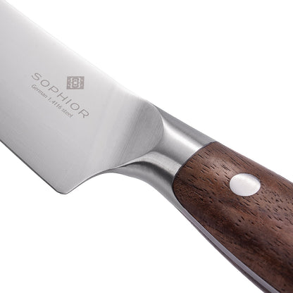 Koksmes 14 cm – Duits staal en walnoothouten handvat