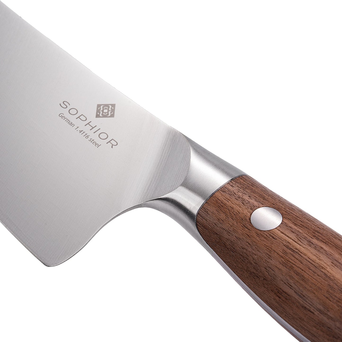 Koksmes 21 cm – Duits staal en walnoothouten handvat