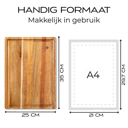 Snijplank van Acacia Hout - 35x25x2cm