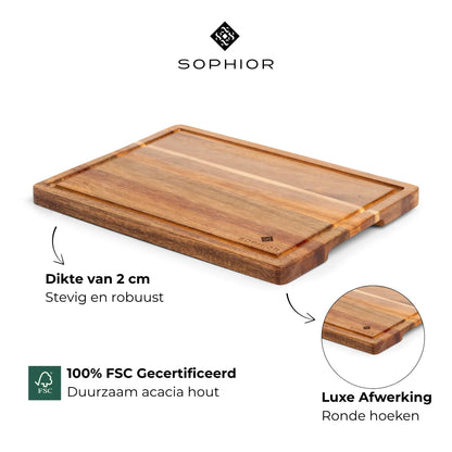 Snijplank van Acacia Hout - 35x25x2cm
