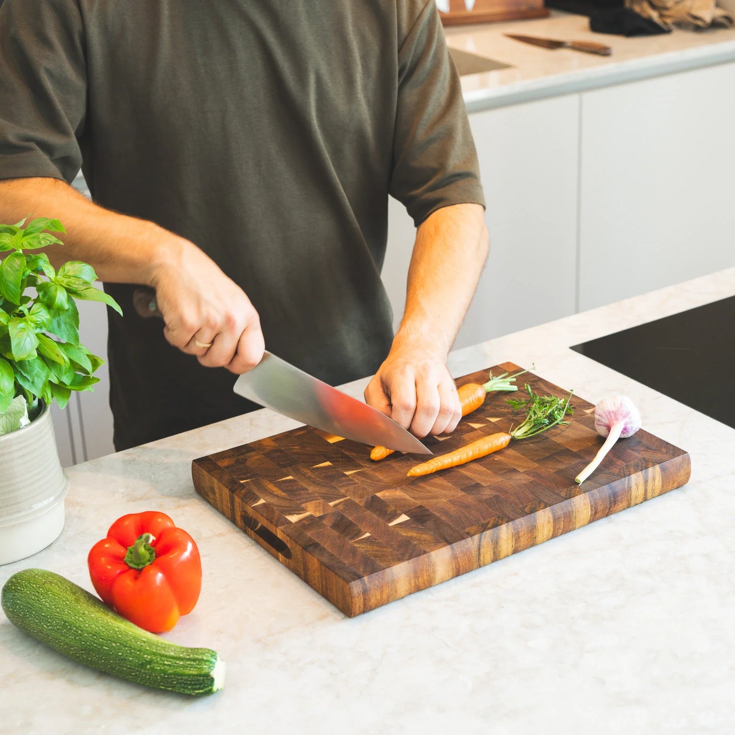 Snijplank van Acacia Hout - Extra Dik - 40x30x3.5cm
