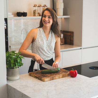 Snijplank van Teak Hout - Extra Dik - 43x33x3cm