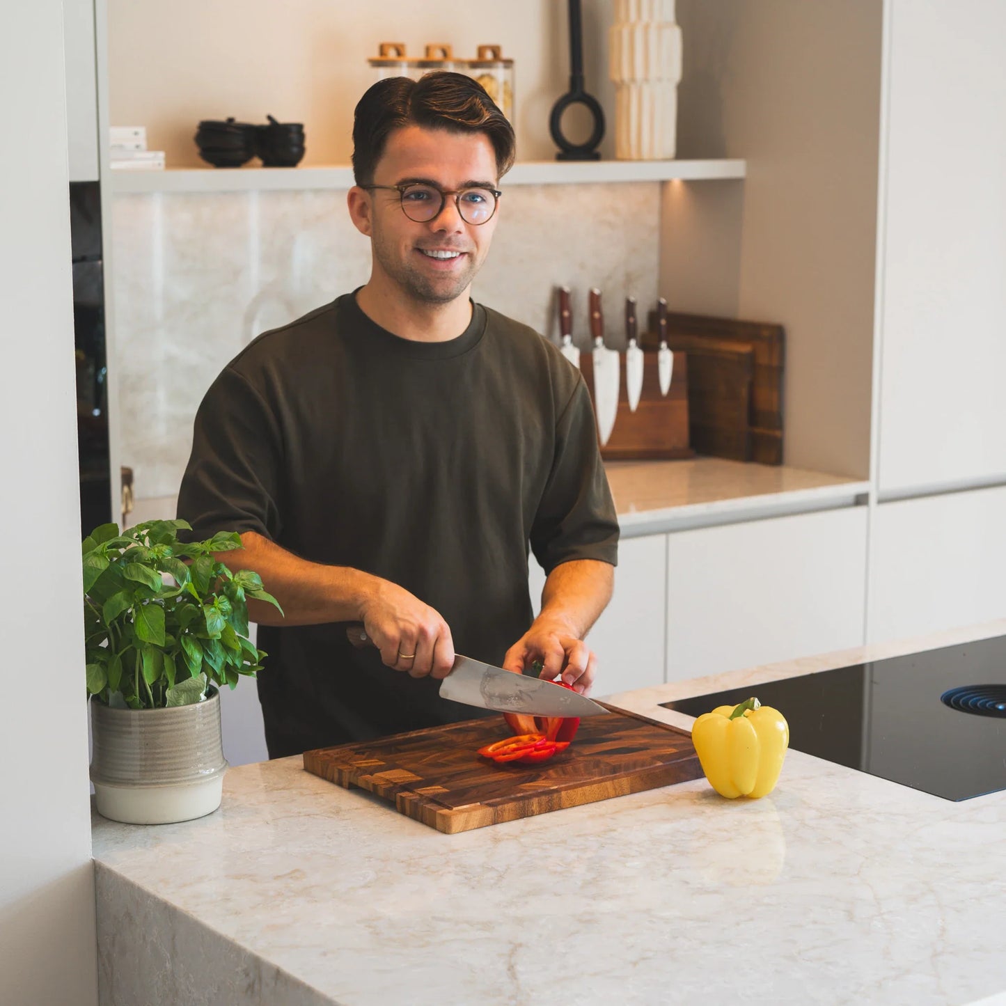 Snijplank van Walnoot Hout - 42x30x2cm