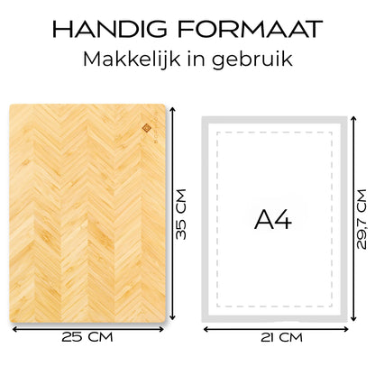 Snijplank van Bamboe Hout - 35x25x1.8cm