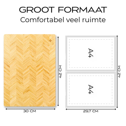 Snijplank van Bamboe Hout - 42x30x1.8cm