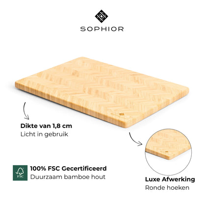 Snijplank van Bamboe Hout - 42x30x1.8cm