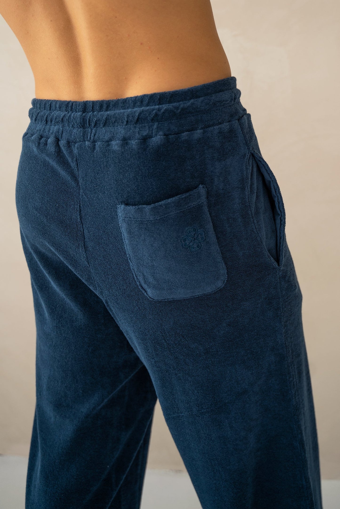 Unisex Meditatie Terry Broek Navy