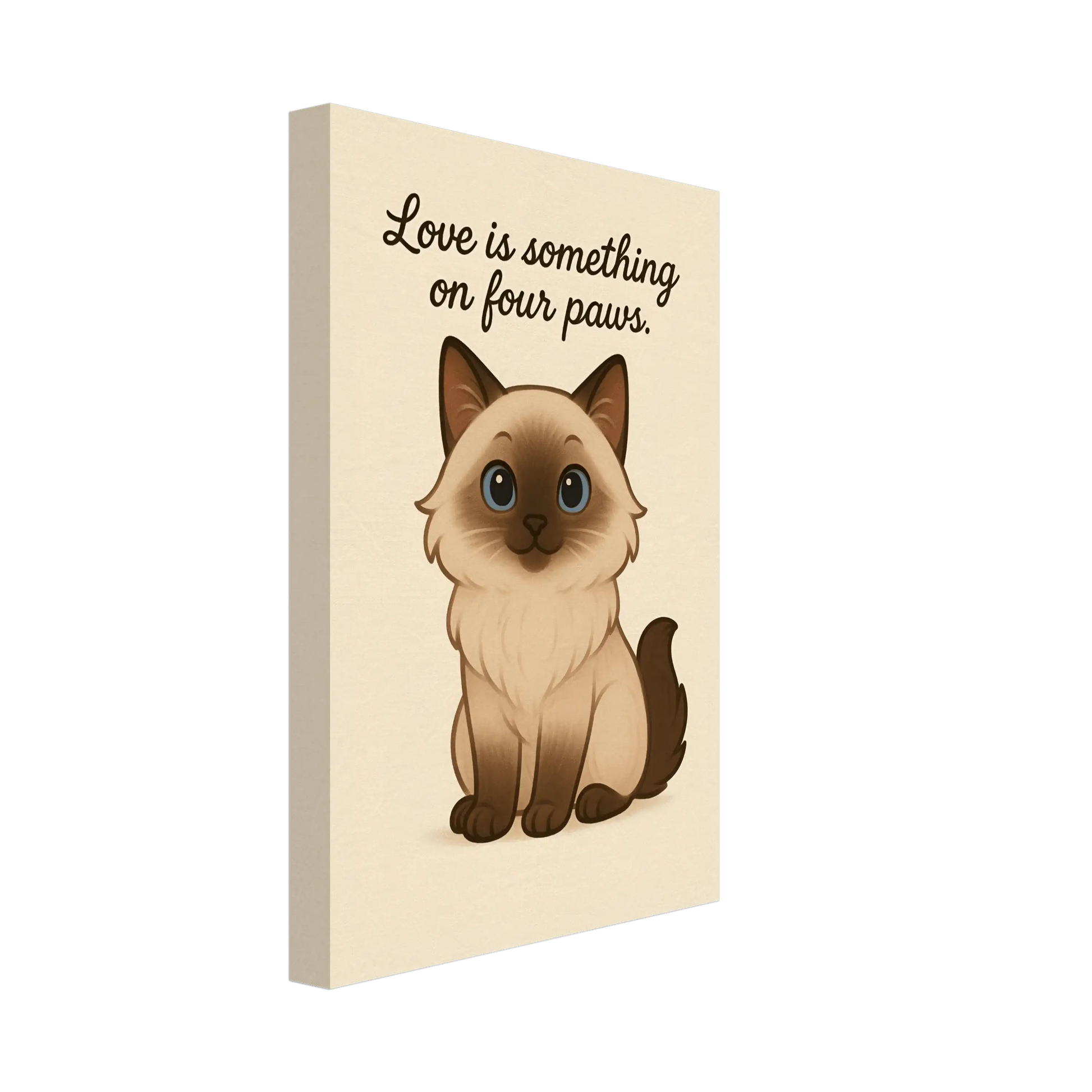 Liefde is een beestje op vier poten | Canvas voor katten liefhebbers - Ralphies.
