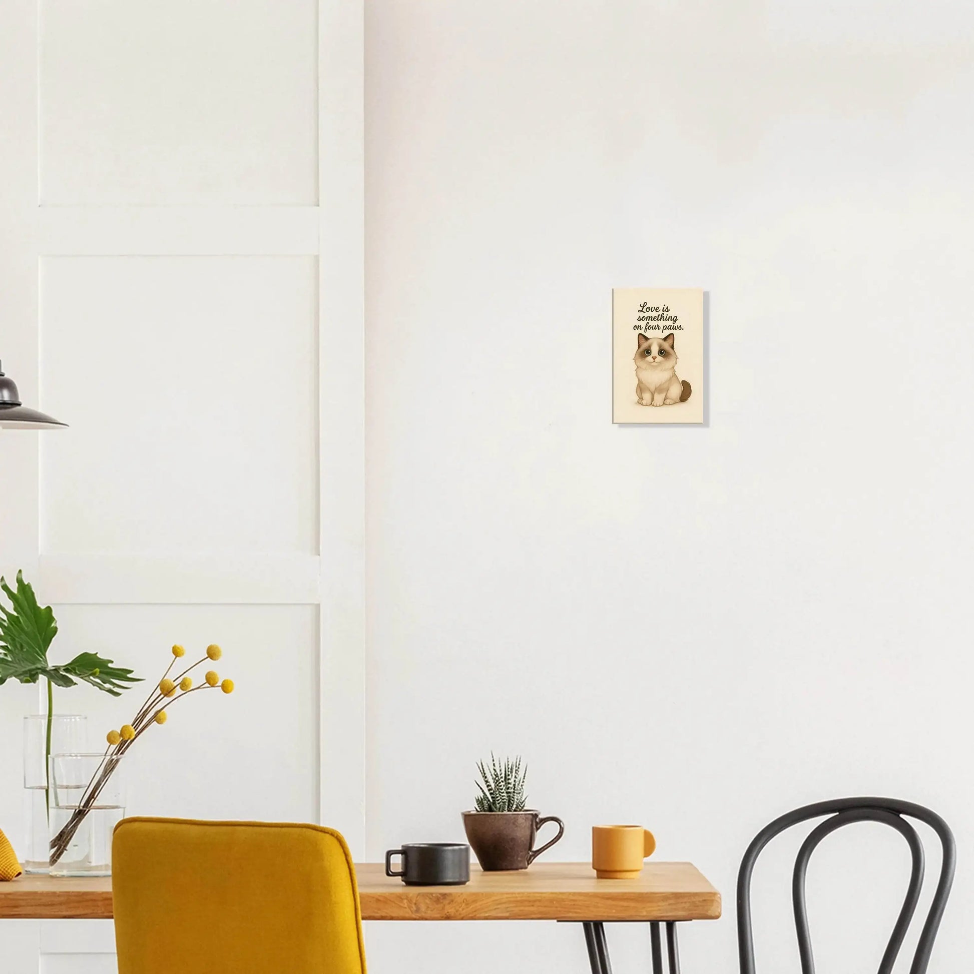 Liefde is een beestje op vier poten | Canvas voor katten liefhebbers - Ralphies.