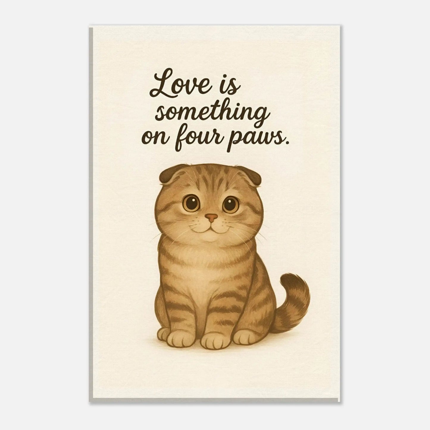 Liefde is een beestje op vier poten | Canvas voor katten liefhebbers - Ralphies.