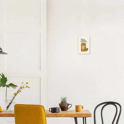 Liefde is een beestje op vier poten | Canvas voor katten liefhebbers - Ralphies.