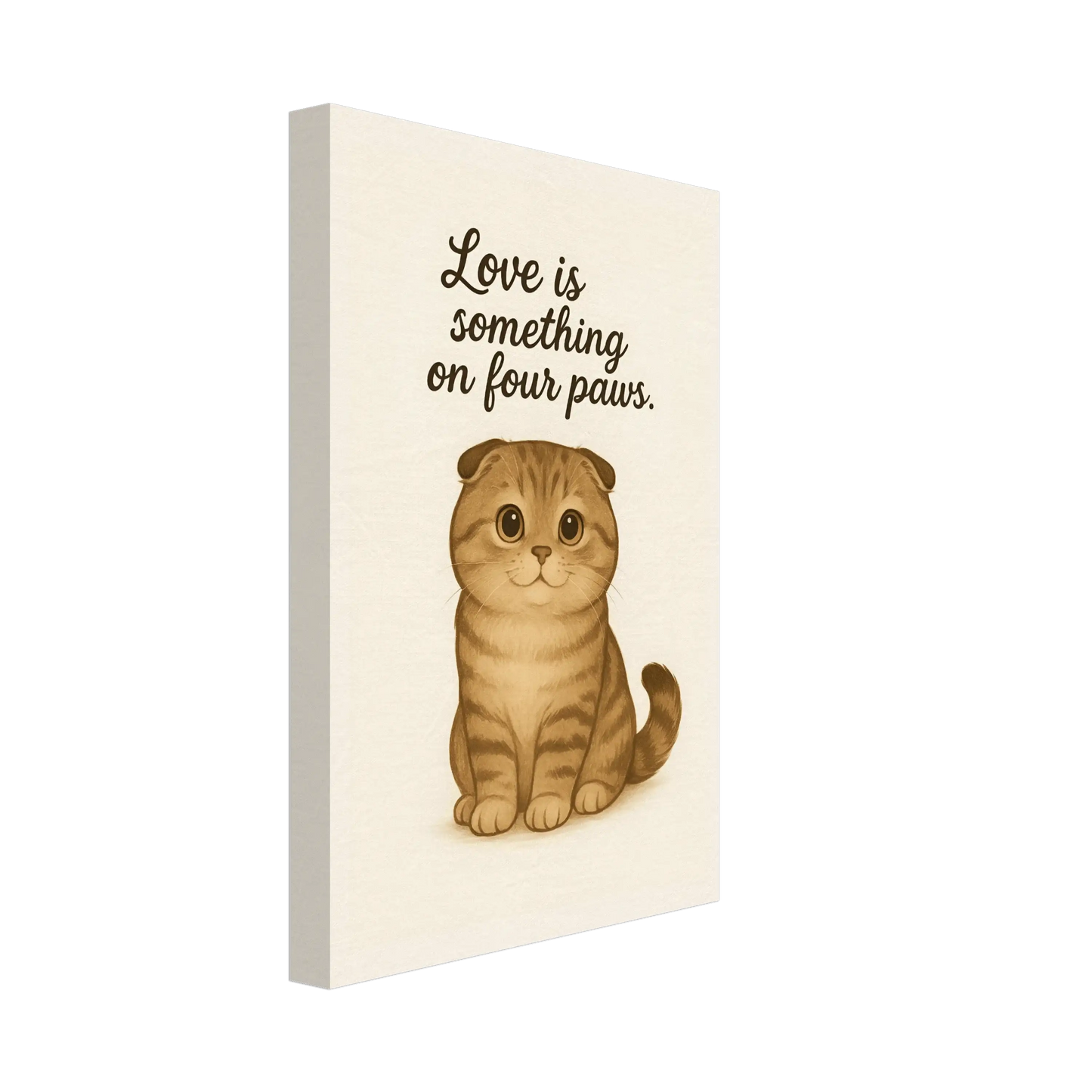 Liefde is een beestje op vier poten | Canvas voor katten liefhebbers - Ralphies.