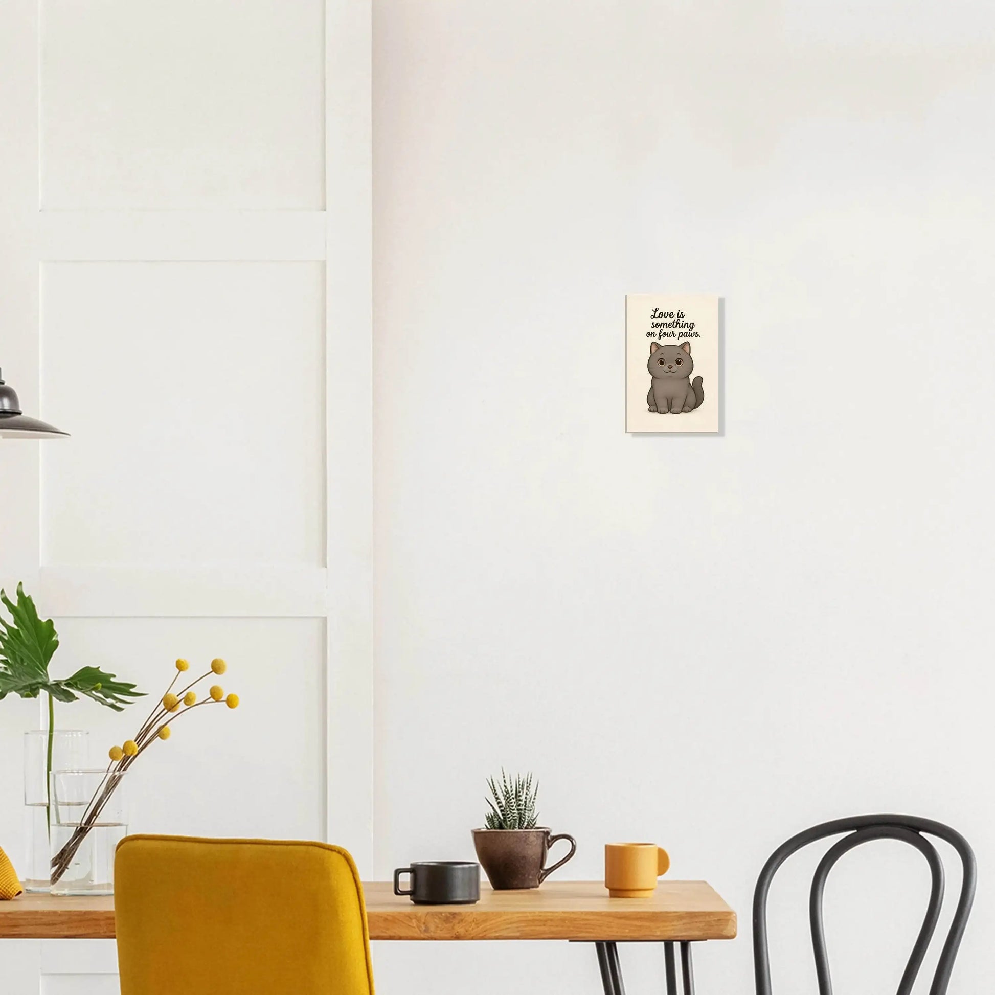 Liefde is een beestje op vier poten | Canvas voor katten liefhebbers - Ralphies.