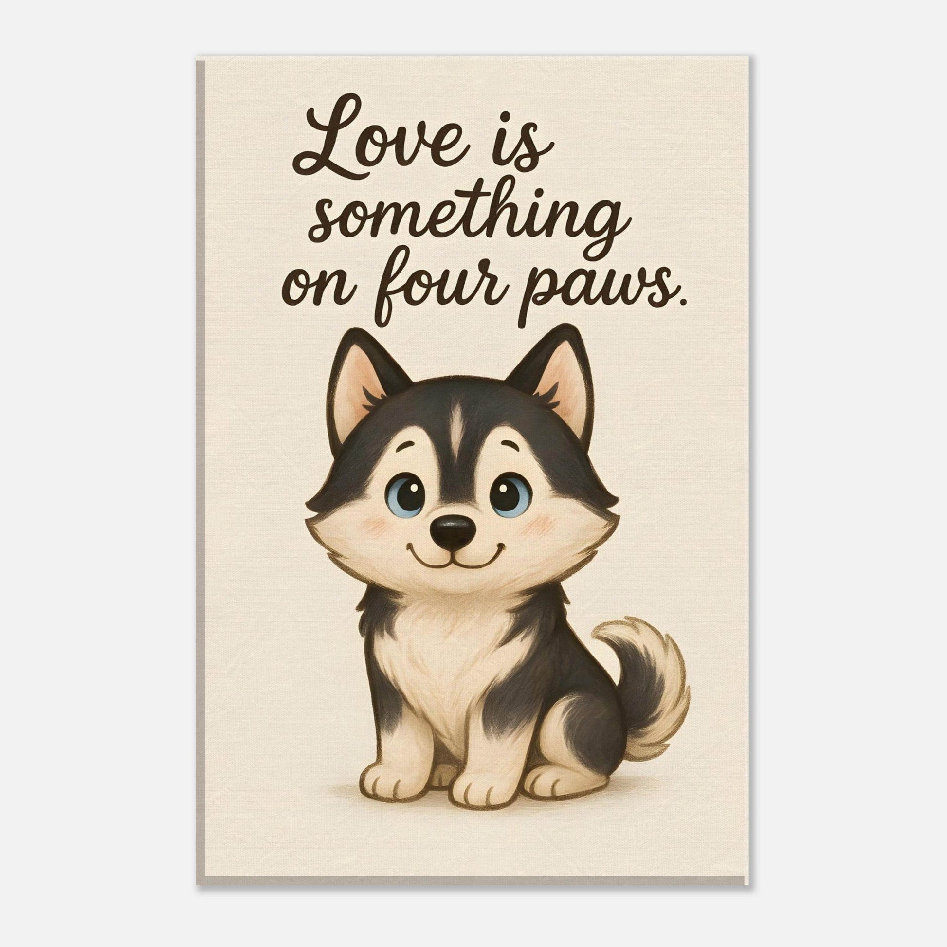 Liefde is een beestje op vier poten | Canvas voor Honden liefhebbers - Ralphies.