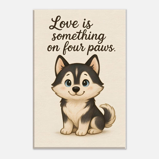 Liefde is een beestje op vier poten | Canvas voor Honden liefhebbers - Ralphies.