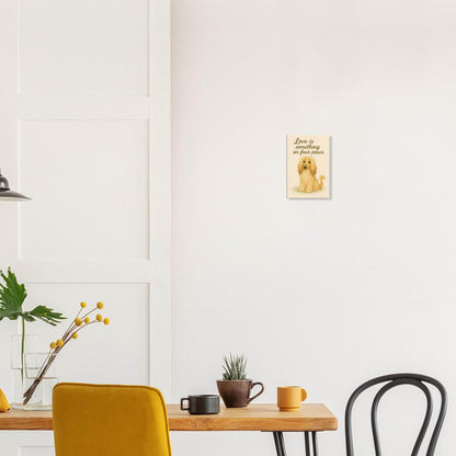 Liefde is een beestje op vier poten | Canvas voor Honden liefhebbers - Ralphies.