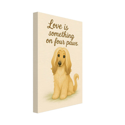 Liefde is een beestje op vier poten | Canvas voor Honden liefhebbers - Ralphies.