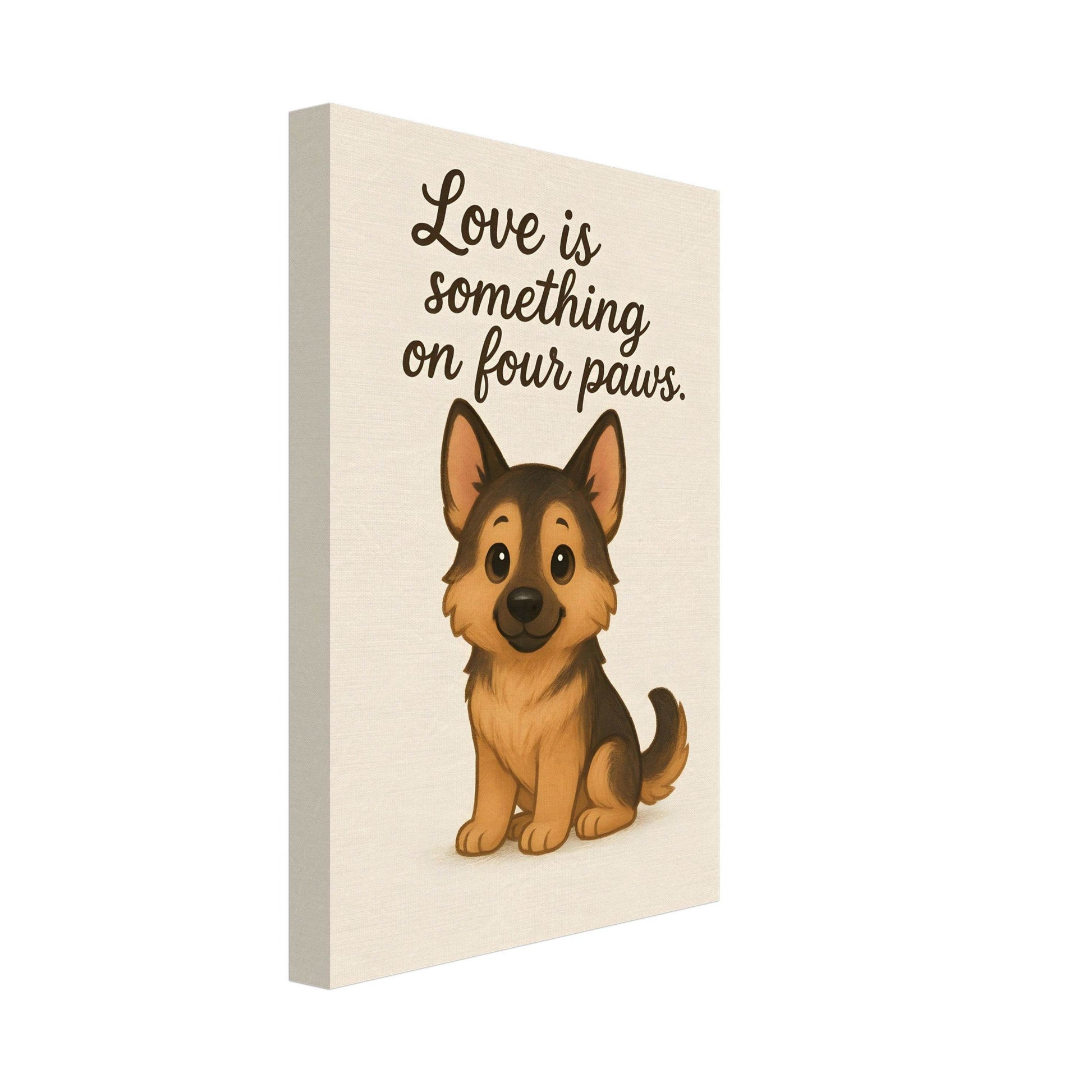 Liefde is een beestje op vier poten | Canvas voor Honden liefhebbers - Ralphies.