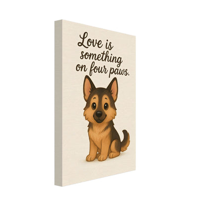 Liefde is een beestje op vier poten | Canvas voor Honden liefhebbers - Ralphies.