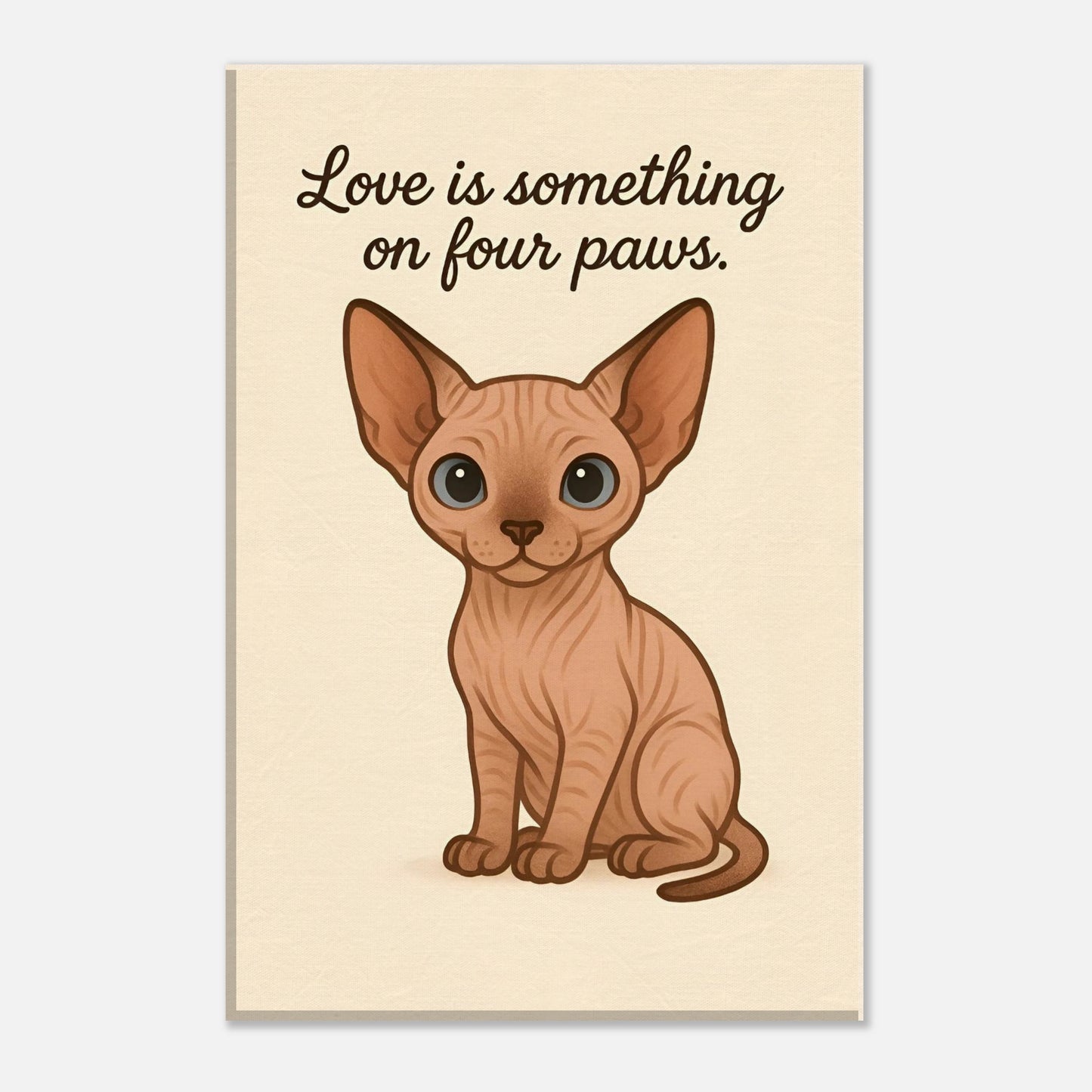 Liefde is een beestje op vier poten | Canvas voor katten liefhebbers