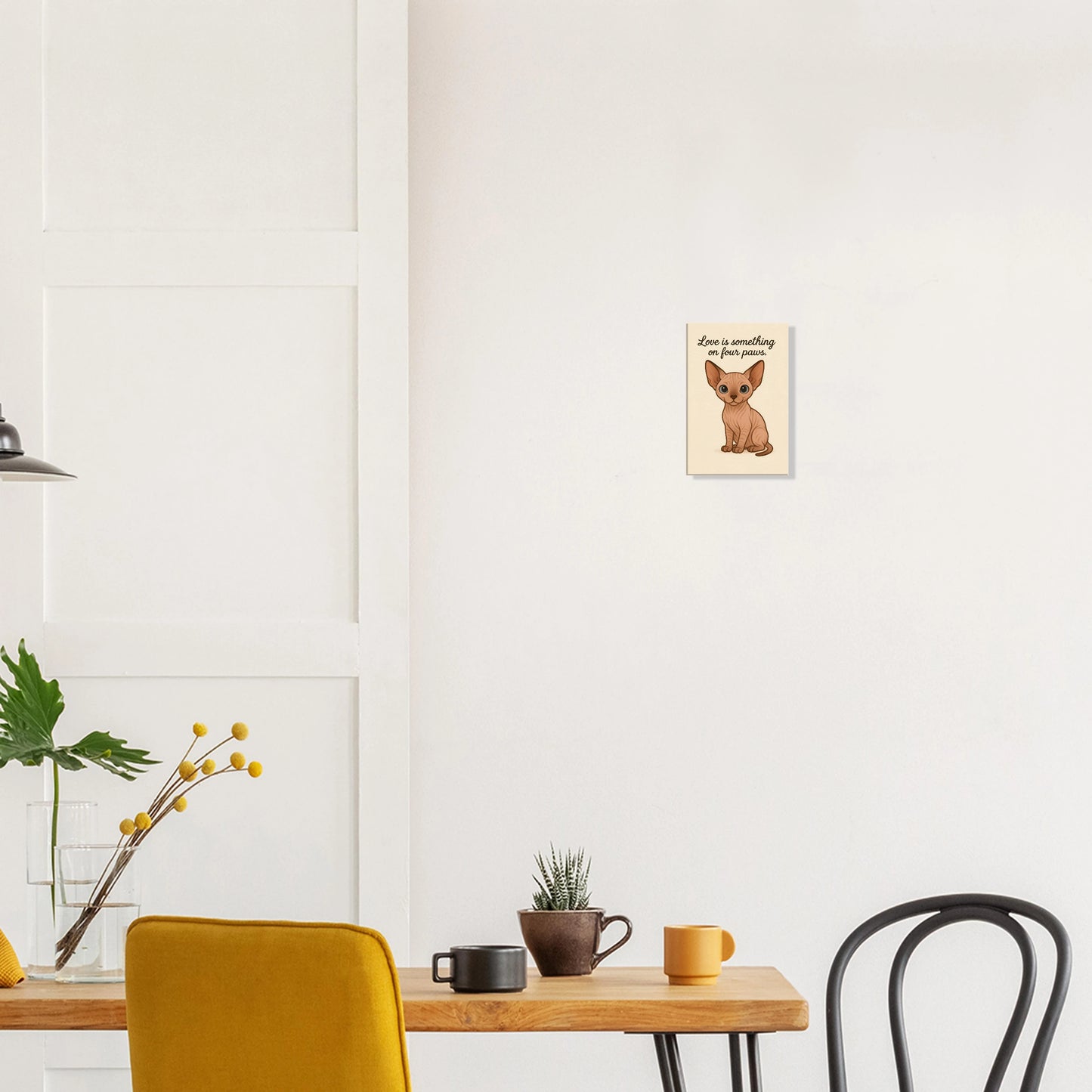Liefde is een beestje op vier poten | Canvas voor katten liefhebbers
