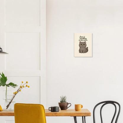 Liefde is een beestje op vier poten | Canvas voor katten liefhebbers