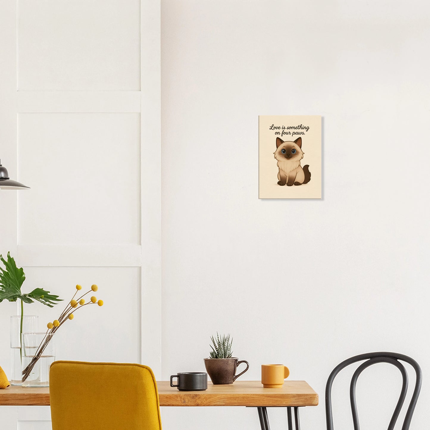 Liefde is een beestje op vier poten | Canvas voor katten liefhebbers
