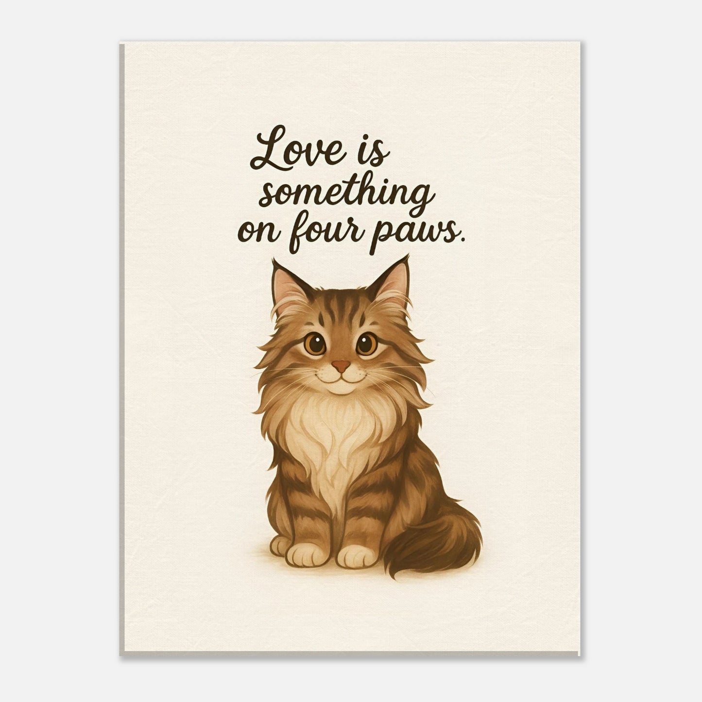 Liefde is een beestje op vier poten | Canvas voor katten liefhebbers
