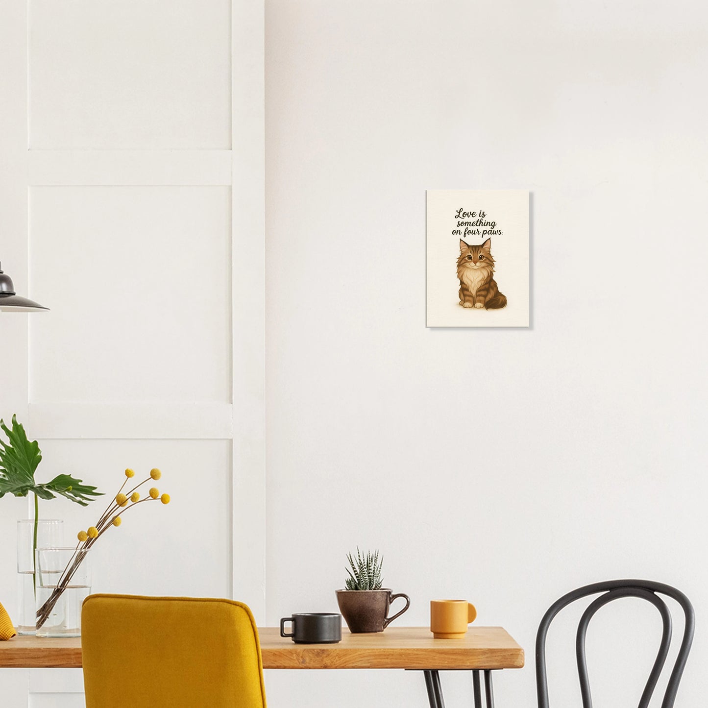 Liefde is een beestje op vier poten | Canvas voor katten liefhebbers