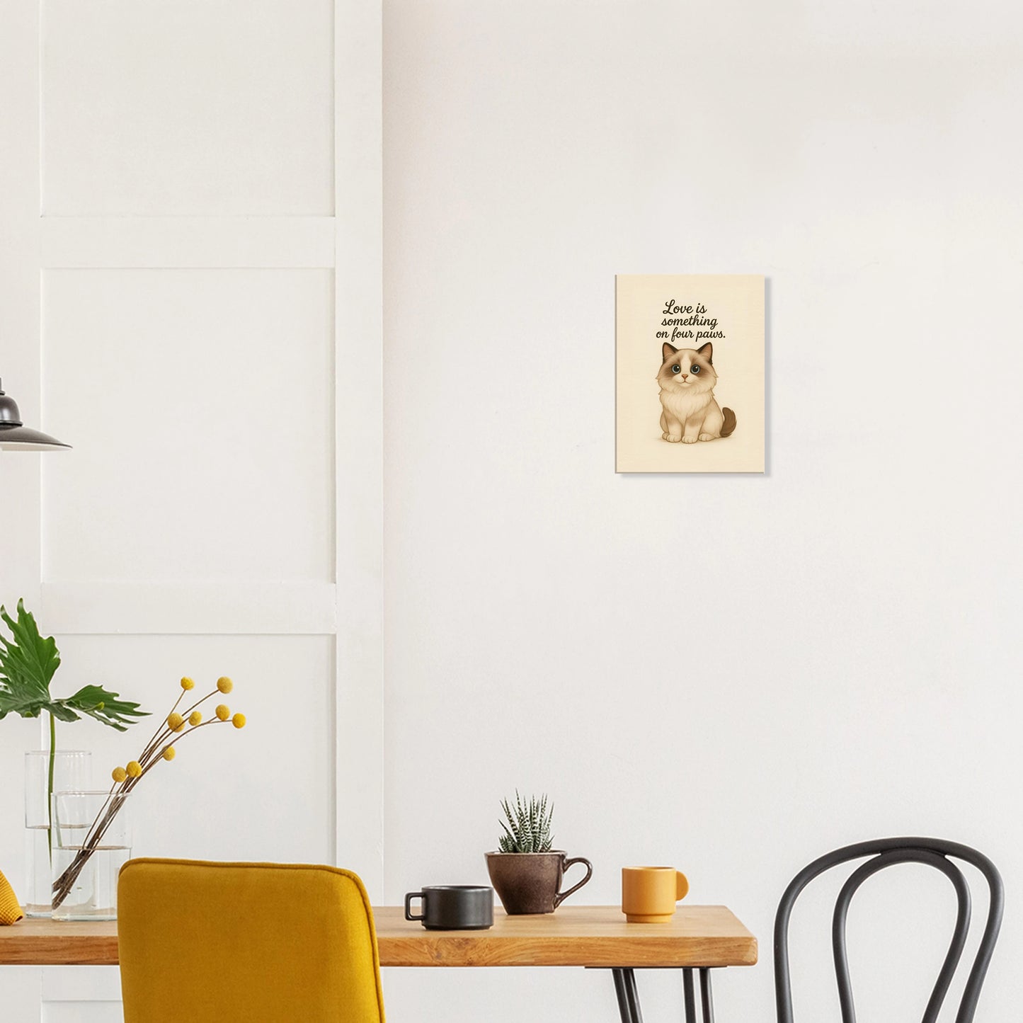 Liefde is een beestje op vier poten | Canvas voor katten liefhebbers