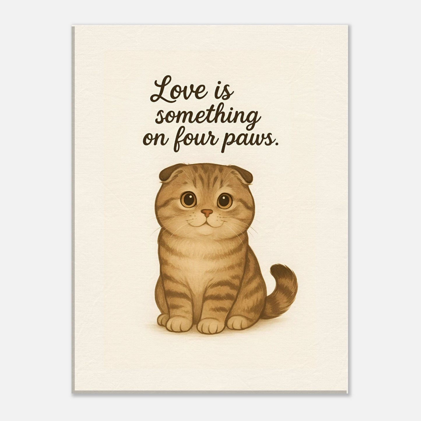 Liefde is een beestje op vier poten | Canvas voor katten liefhebbers