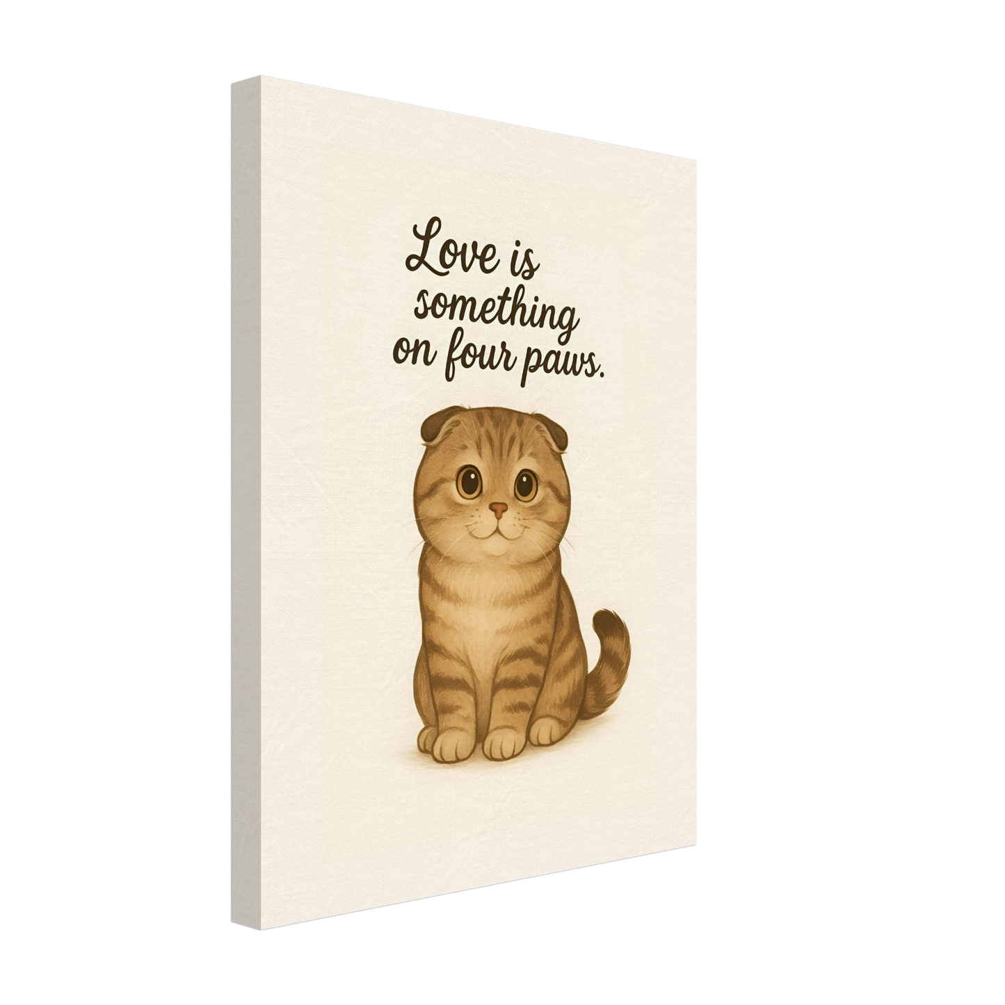 Liefde is een beestje op vier poten | Canvas voor katten liefhebbers