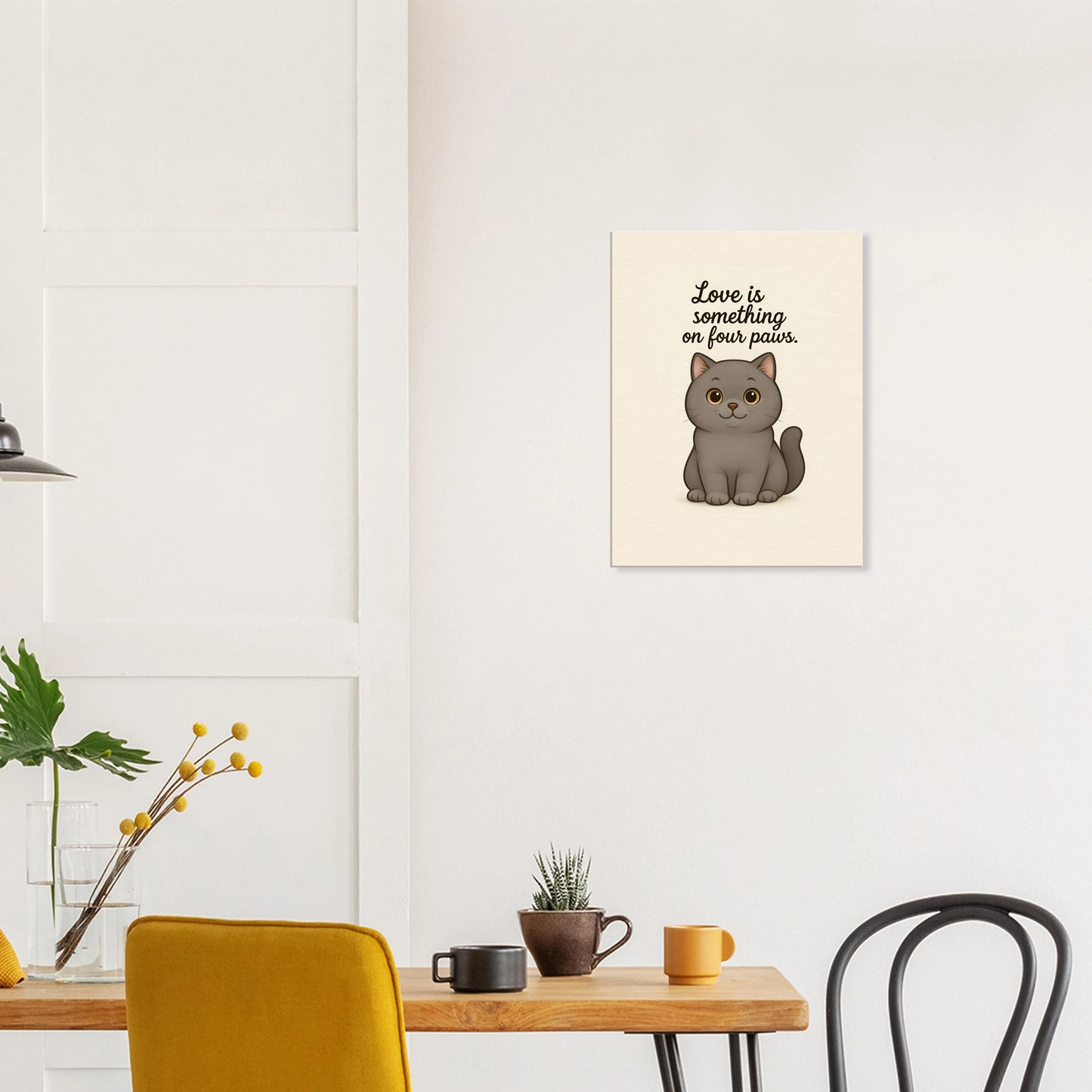 Liefde is een beestje op vier poten | Canvas voor katten liefhebbers