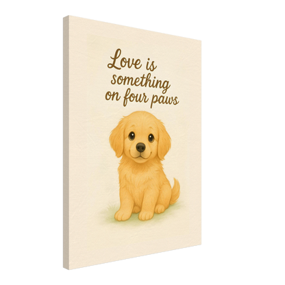 Liefde is een beestje op vier poten | Canvas voor Honden liefhebbers