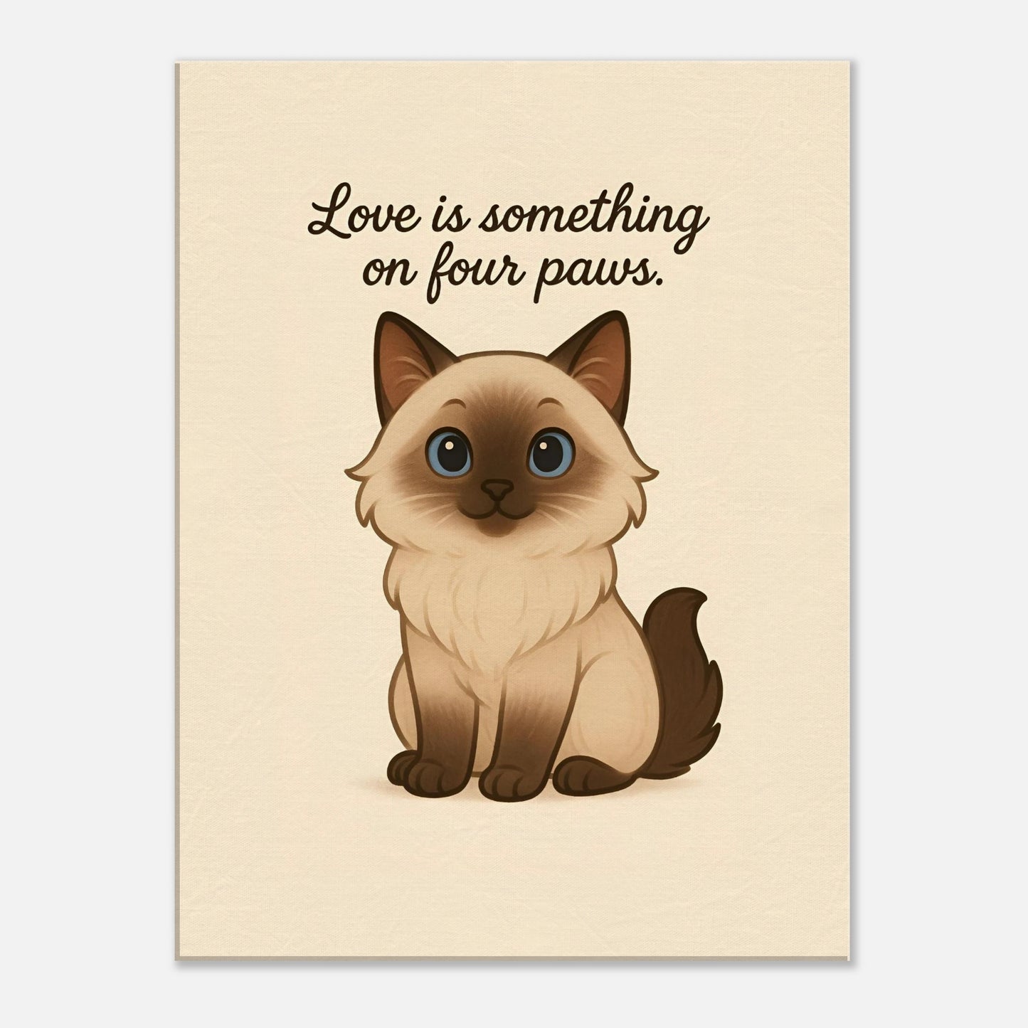 Liefde is een beestje op vier poten | Canvas voor katten liefhebbers