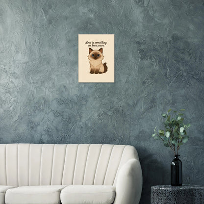Liefde is een beestje op vier poten | Canvas voor katten liefhebbers