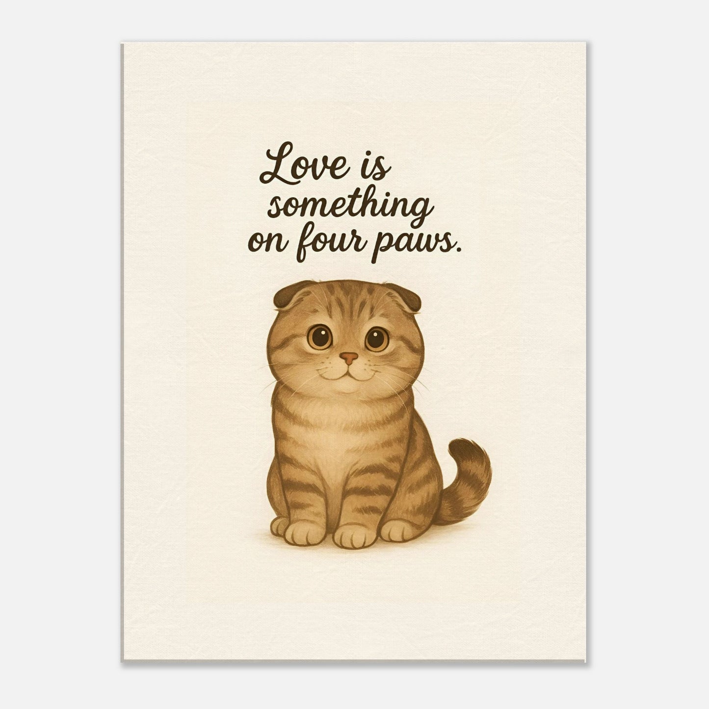 Liefde is een beestje op vier poten | Canvas voor katten liefhebbers