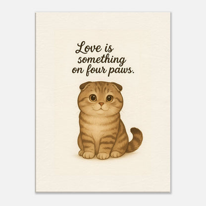 Liefde is een beestje op vier poten | Canvas voor katten liefhebbers
