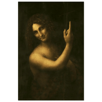 Saint John the Baptist - Leonardo Da Vinci | Aluminium Poster - Ralphies.