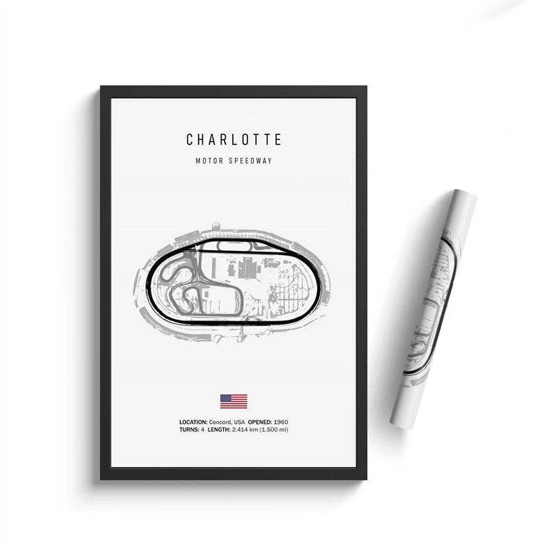 Poster Formule 1 2024 Circuits Grand Prix van Silverstone Laguna Seca zonder lijst - Ralphies.