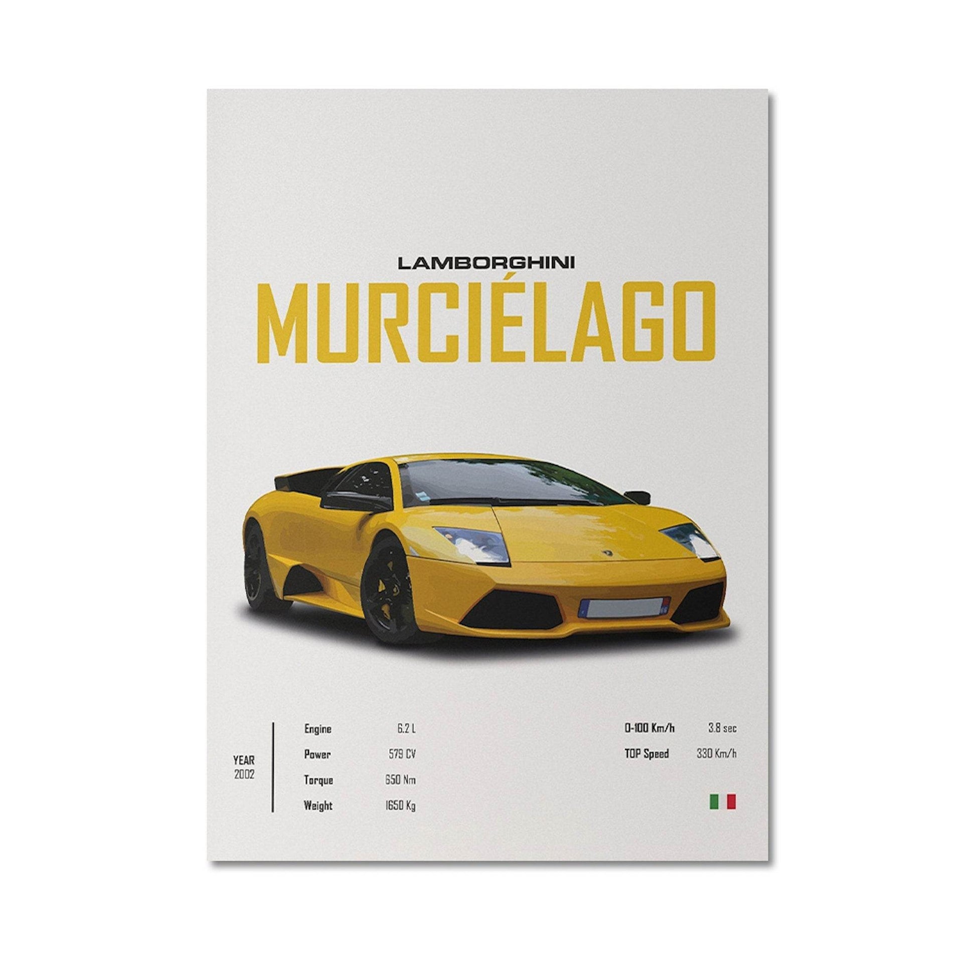 Poster LAMBORGHINI Murcielago, Svj ,MCLAREN Senna sportwagen I Wanddecoratie I Print zonder lijst - Ralphies.