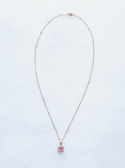 Roze Chalcedony Ketting voor Liefde & Healing